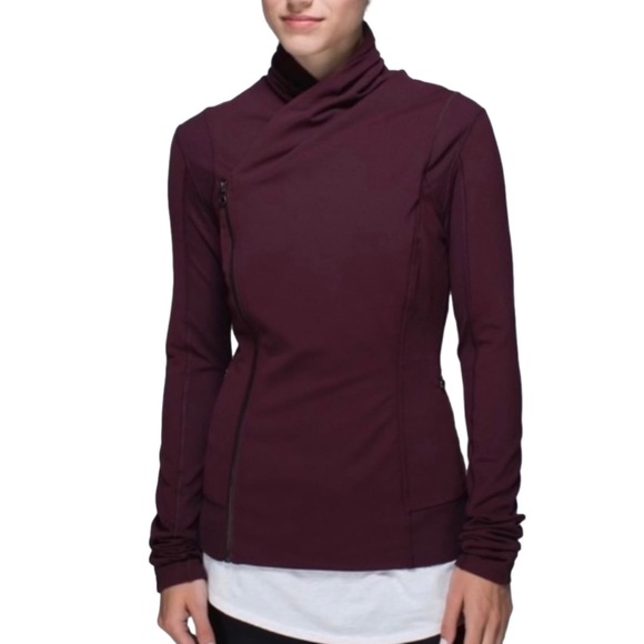 lululemon athletica Jackets & Blazers - Lululemon Classic Bhakti Asymmetrical Double Zip Jacket